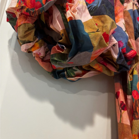 Colorful Patchwork Ruffle Dress - Picture 10 of 11